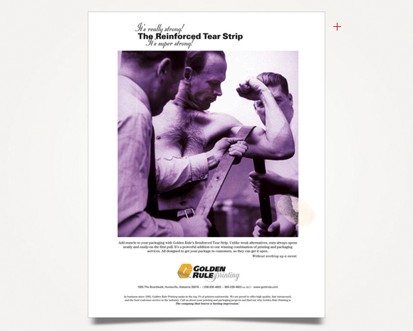 Print - Golden Rule Printing - Full-Page, Tear Strip Advertisement