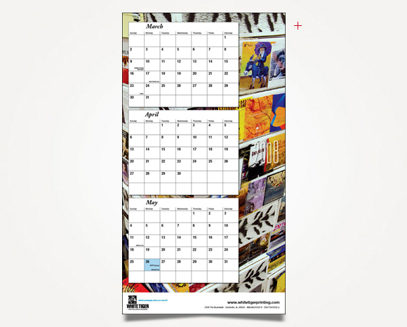 Print - White Tiger Printing - 2008 Wall Calendar